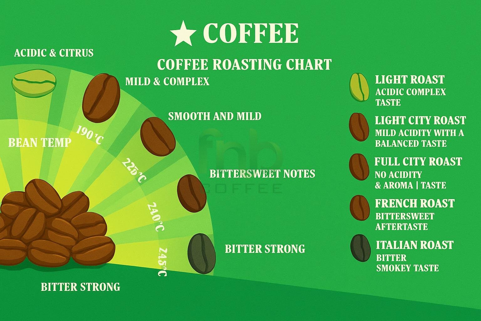Understanding coffee roasting chart