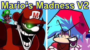 FNF VS Mario Madness V2 - Jugar Online y Descargar MOD FNF VS Mario Madness V2.