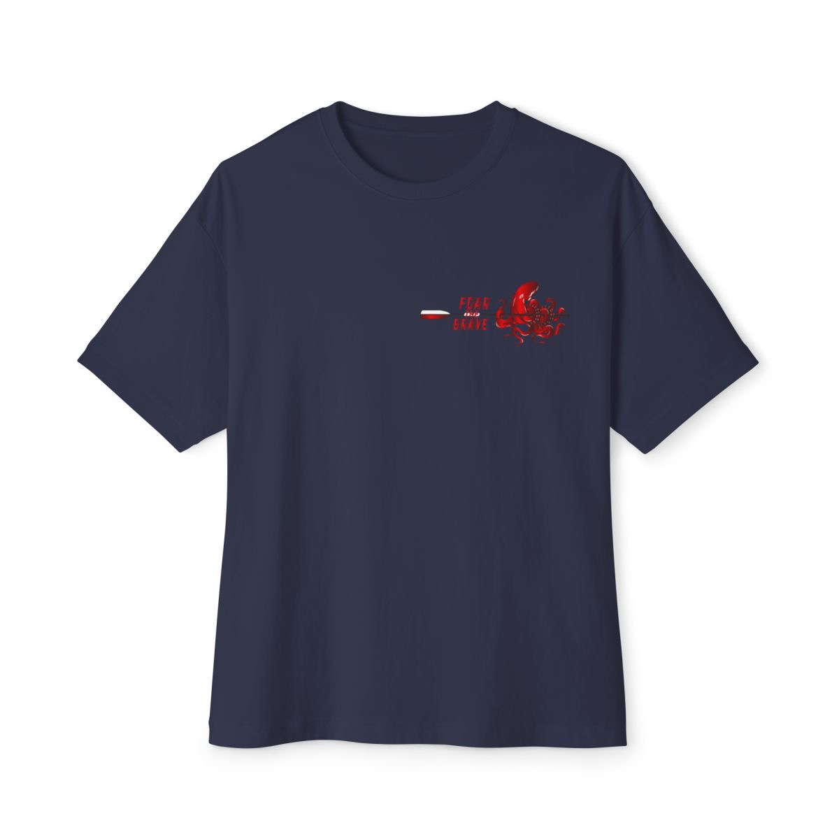 FOAR THE BRAVE Crew Tee – Navy
