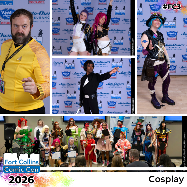 Collage of Cosplayers at FC3 2025.