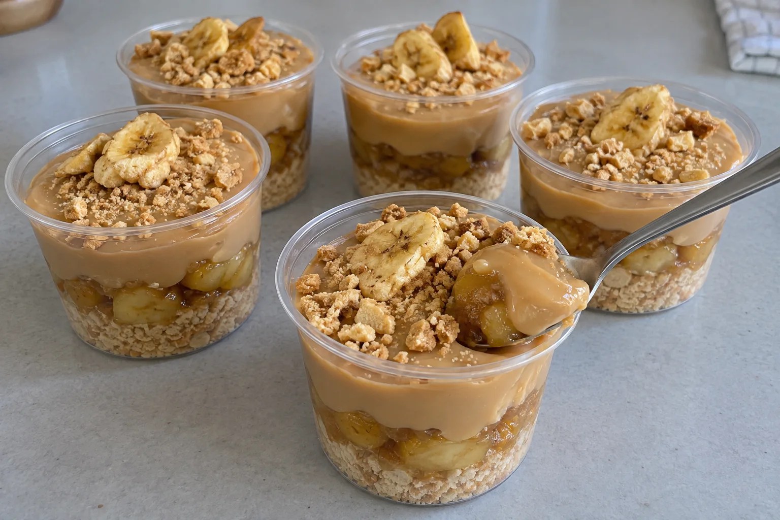 Brigadeiro de banoffee no copinho: banana e doce de leite para vender por encomenda
