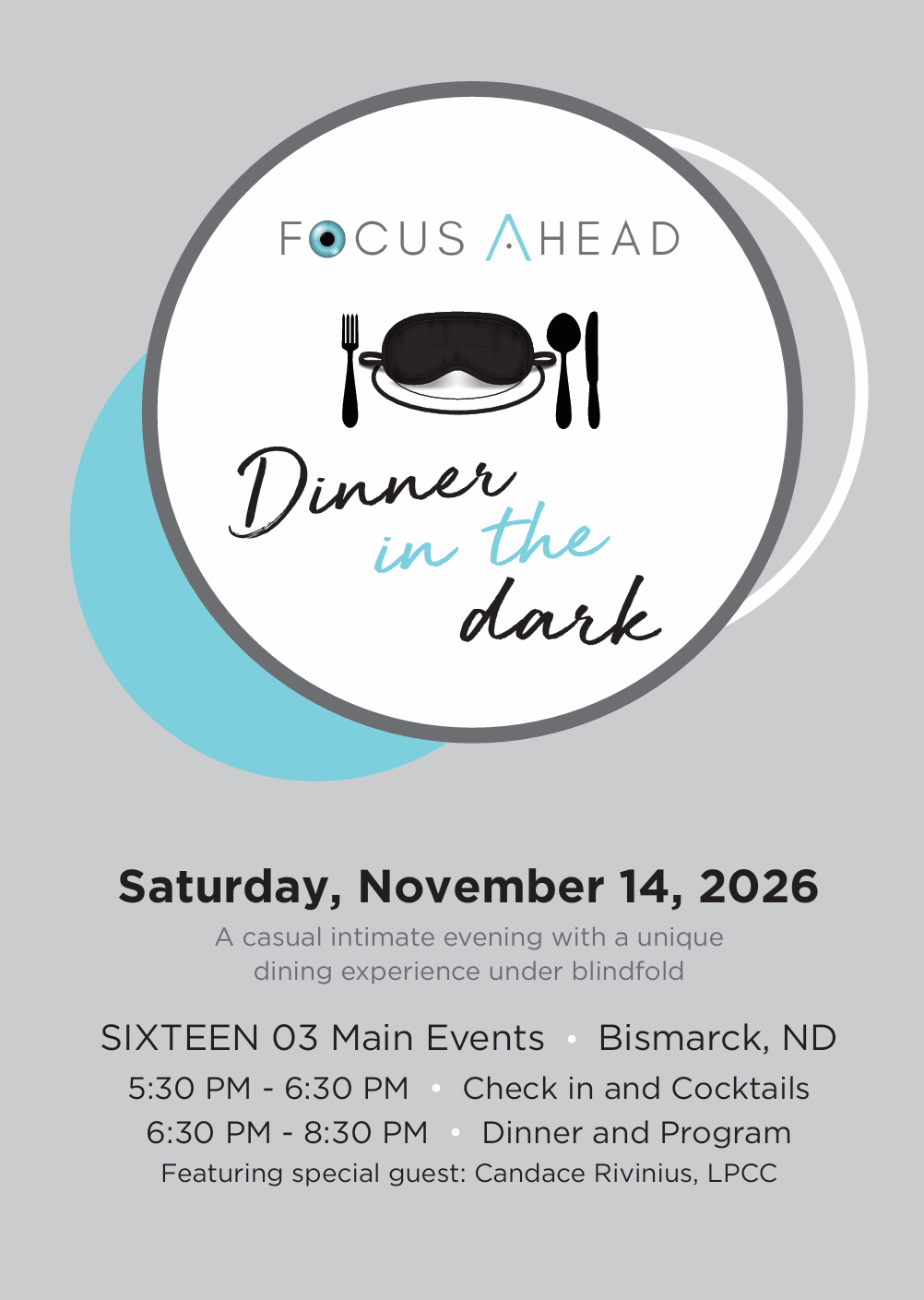 Dinner in the Dark invitation