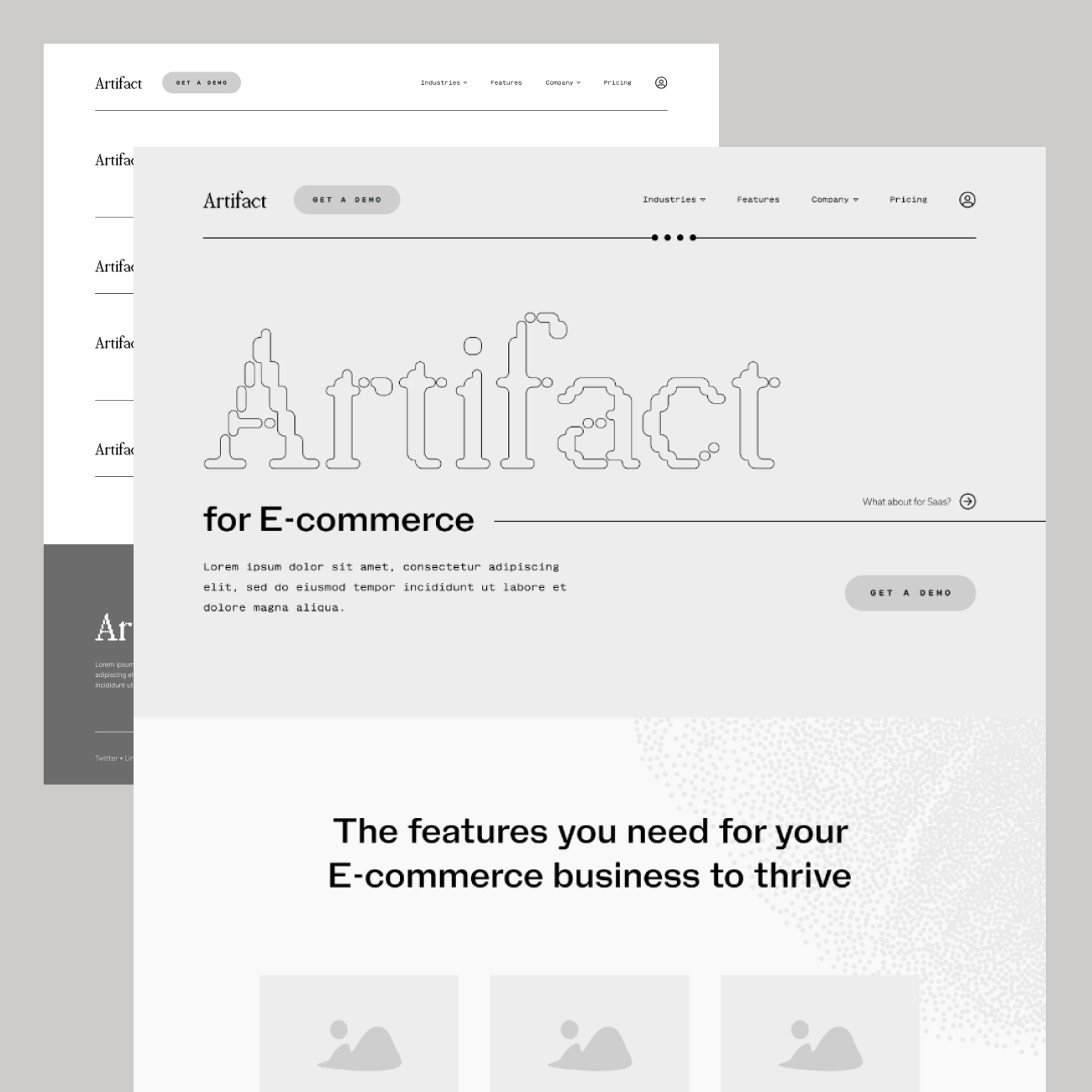 Artifact Linkedin - Premium Abstract Art Gallery - Mobile