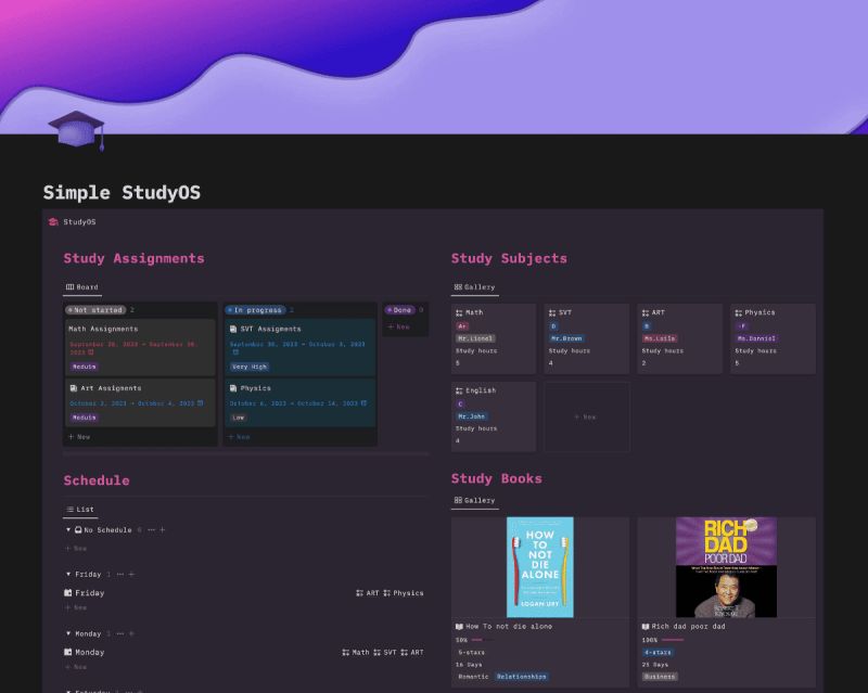 Studyos Ultimate Notion Template For Students - Download Modern Mountain Background | 4K