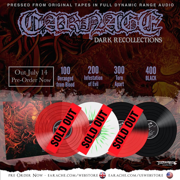 CARNAGE: 'DARK RECOLLECTIONS' FULL DYNAMIC RANGE VINYL OUT NOW