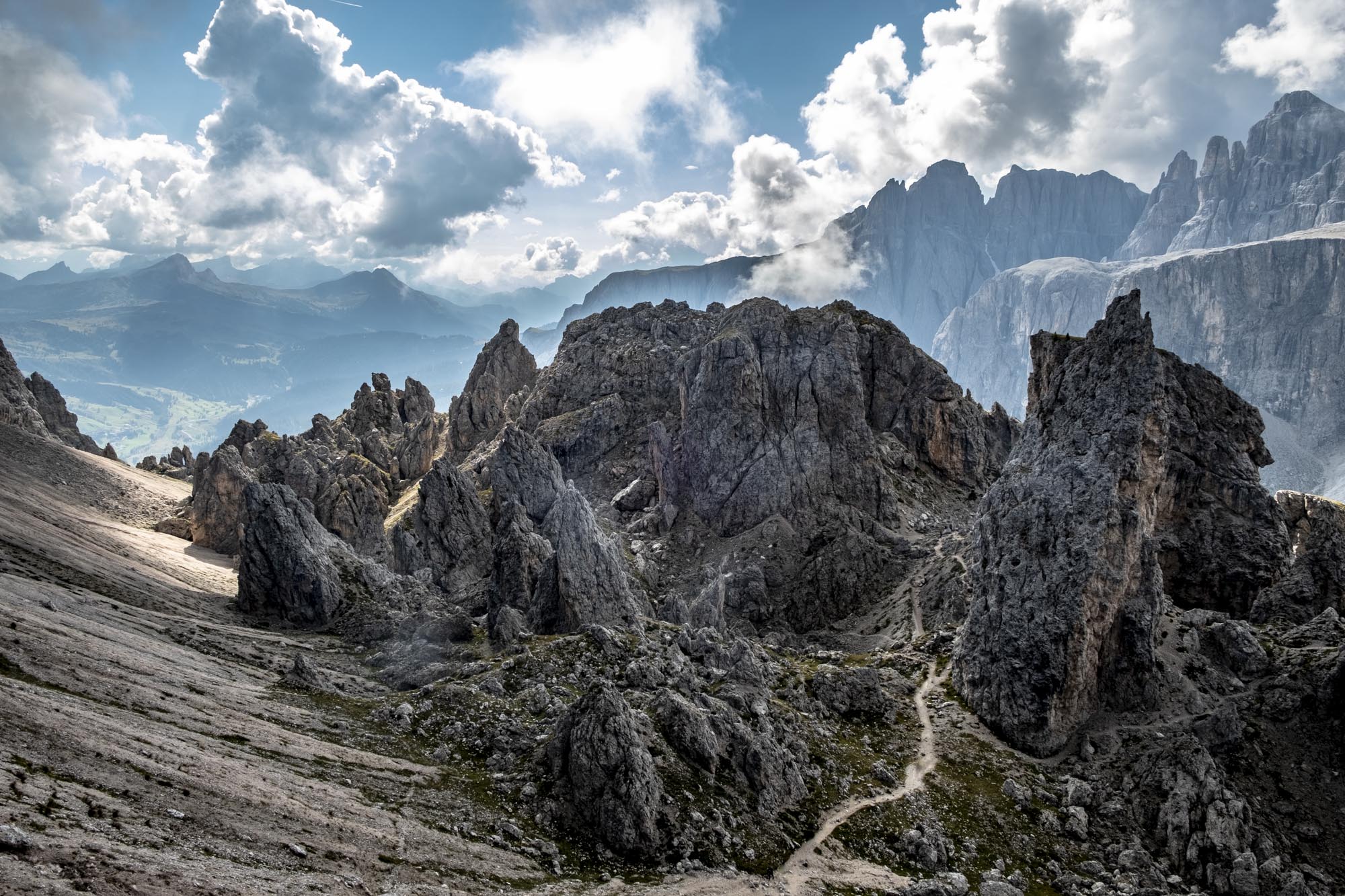 dolomiti rifugio puez passo gardena sella