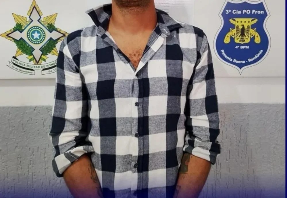 Força tática da polícia militar cumpre mandado de prisão em Pimenta Bueno