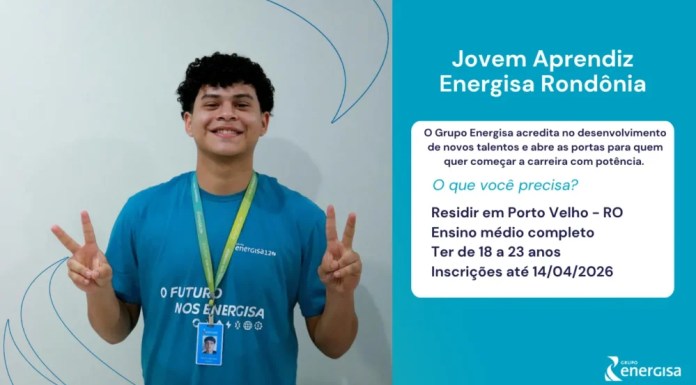 Energisa abre inscrições para Jovem Aprendiz em Porto Velho