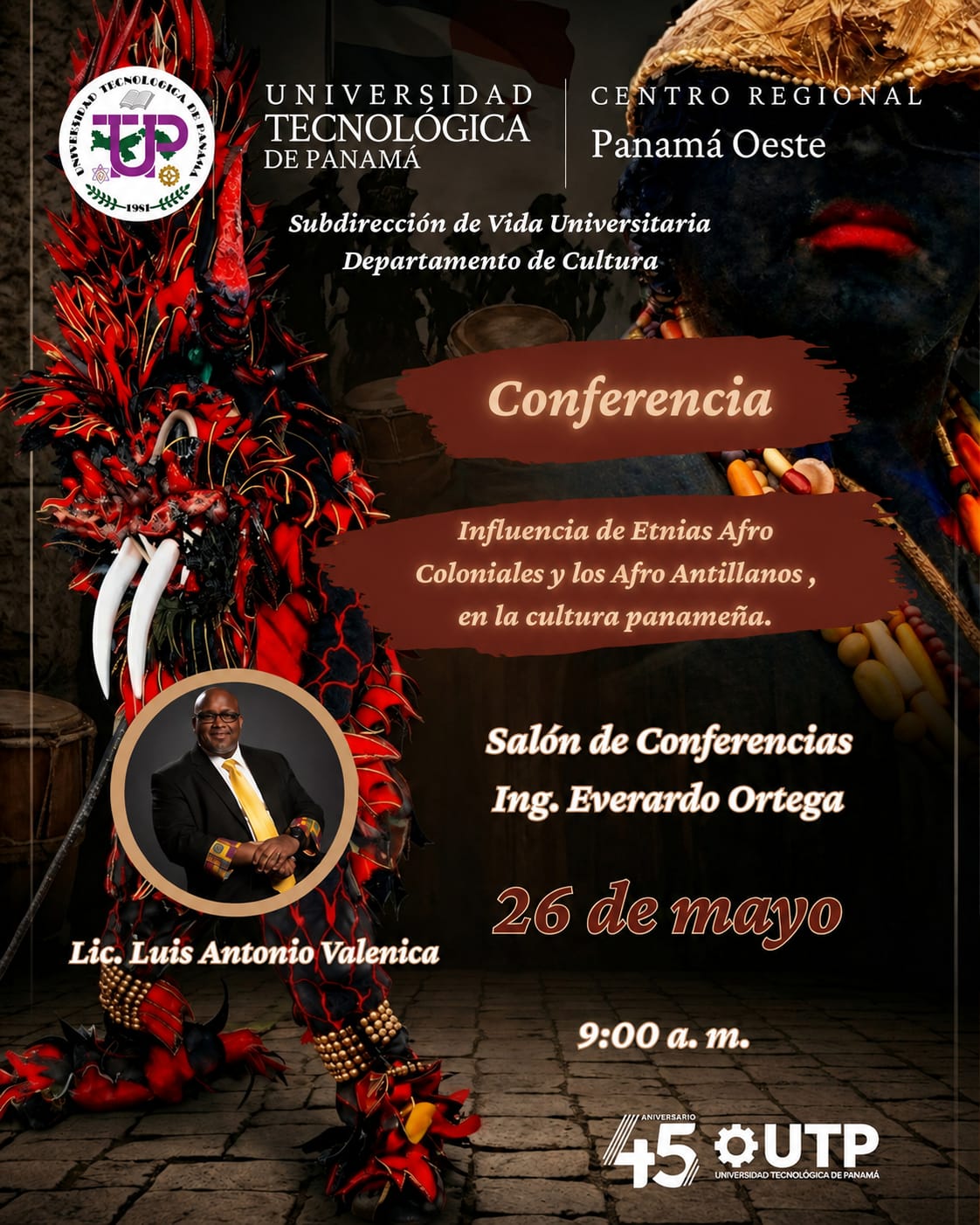 Conferencia Influencias de las Etnias Afrocoloniales y Afroantillanos en la Cultura Panameña