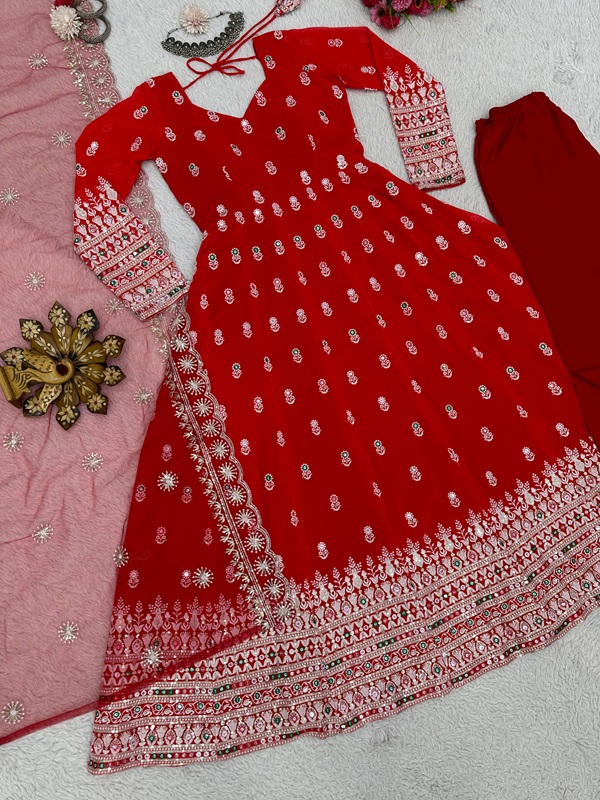 Faux Georgette Designer Suit