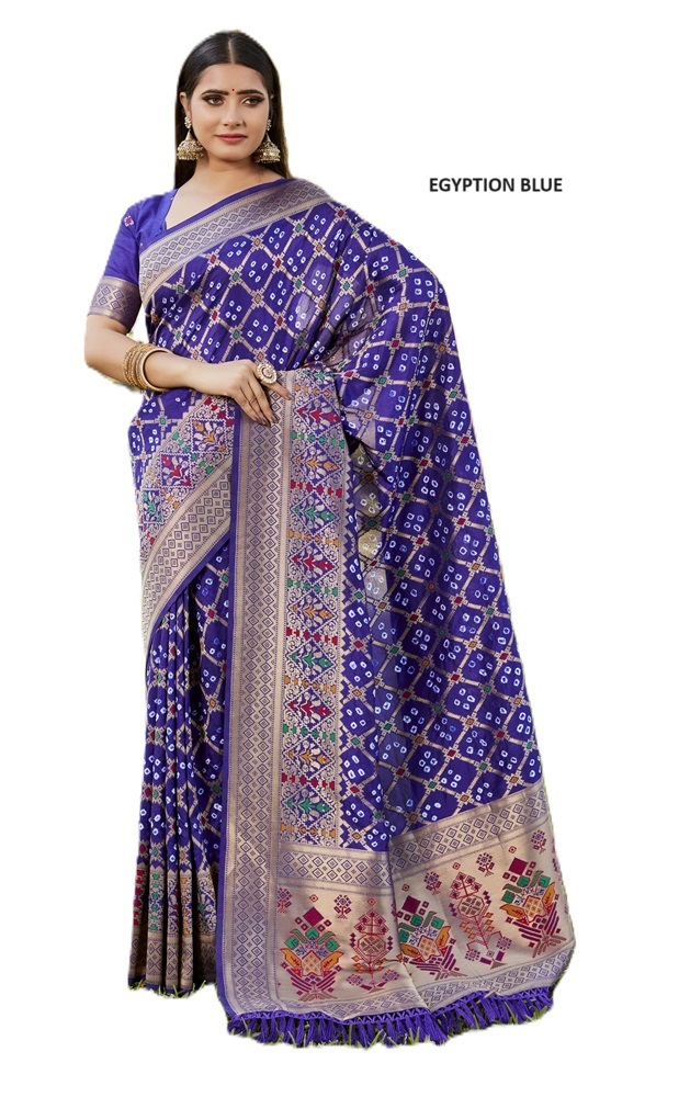 Premium Gharchola Bandhej Silk Saree