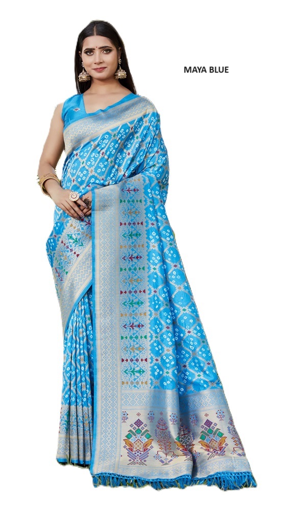 Premium Gharchola Bandhej Silk Saree