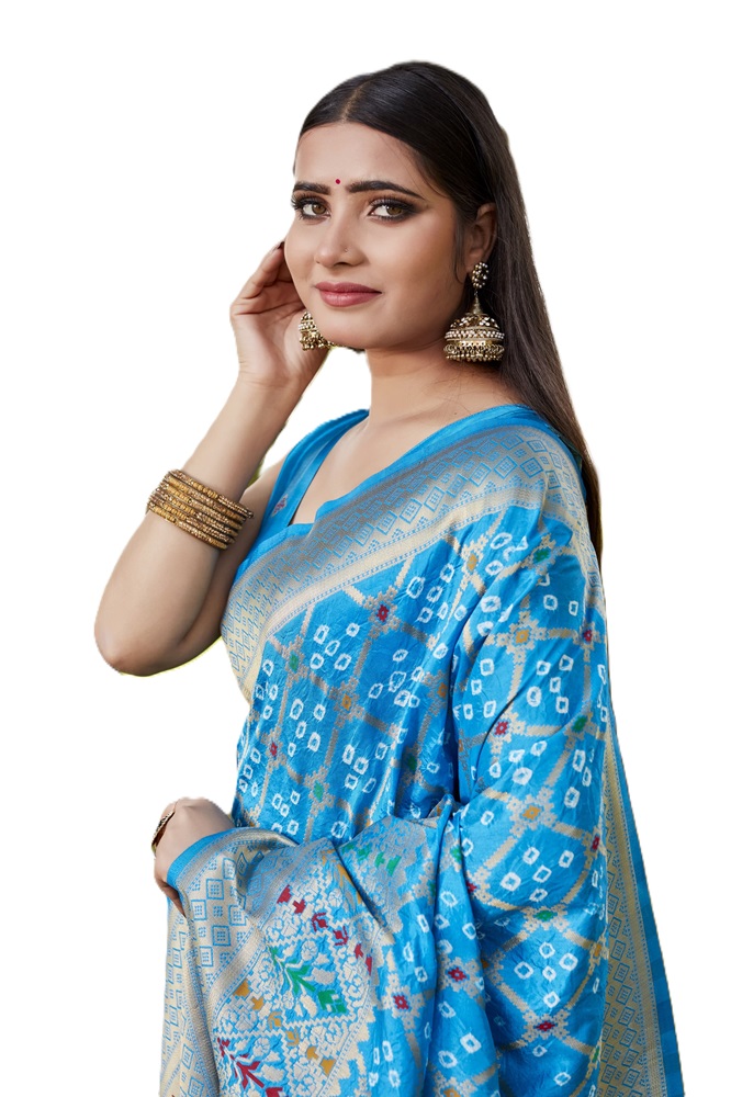 Premium Gharchola Bandhej Silk Saree