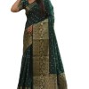 Pure Handmade Bandhej Kanjivaram Silk Saree