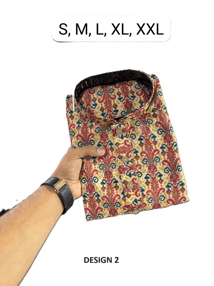 Crochet Work & Digital print Kurta