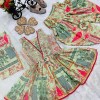 Chinon Silk Dhoti Salwar Suit