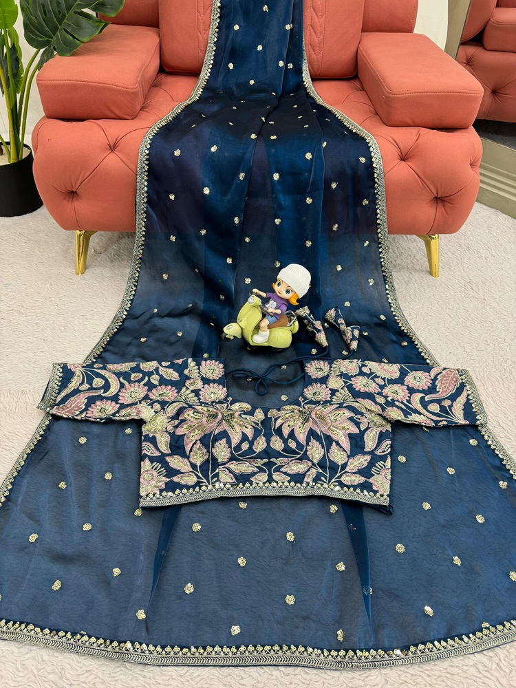 Designer Saree on Jimmy Choo Fabric