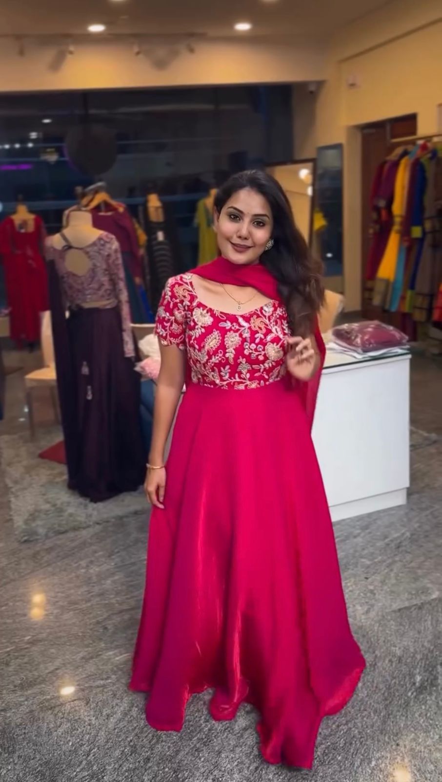 Artistic Ankle Length Gown