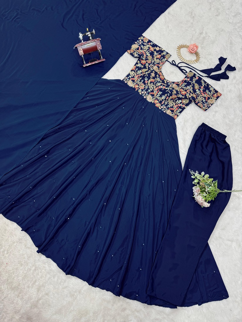 Artistic Ankle Length Gown