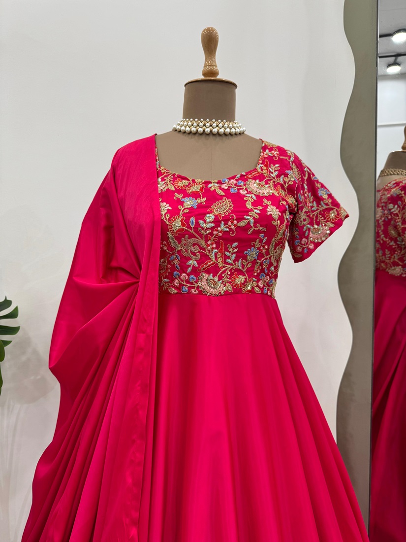 Artistic Ankle Length Gown