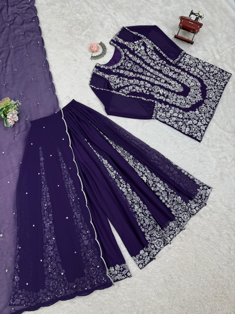 Georgette Top Palazzo Set