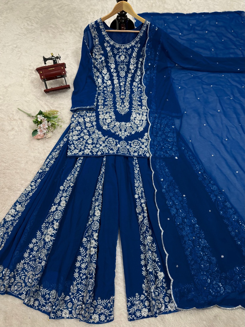 Georgette Top Palazzo Set