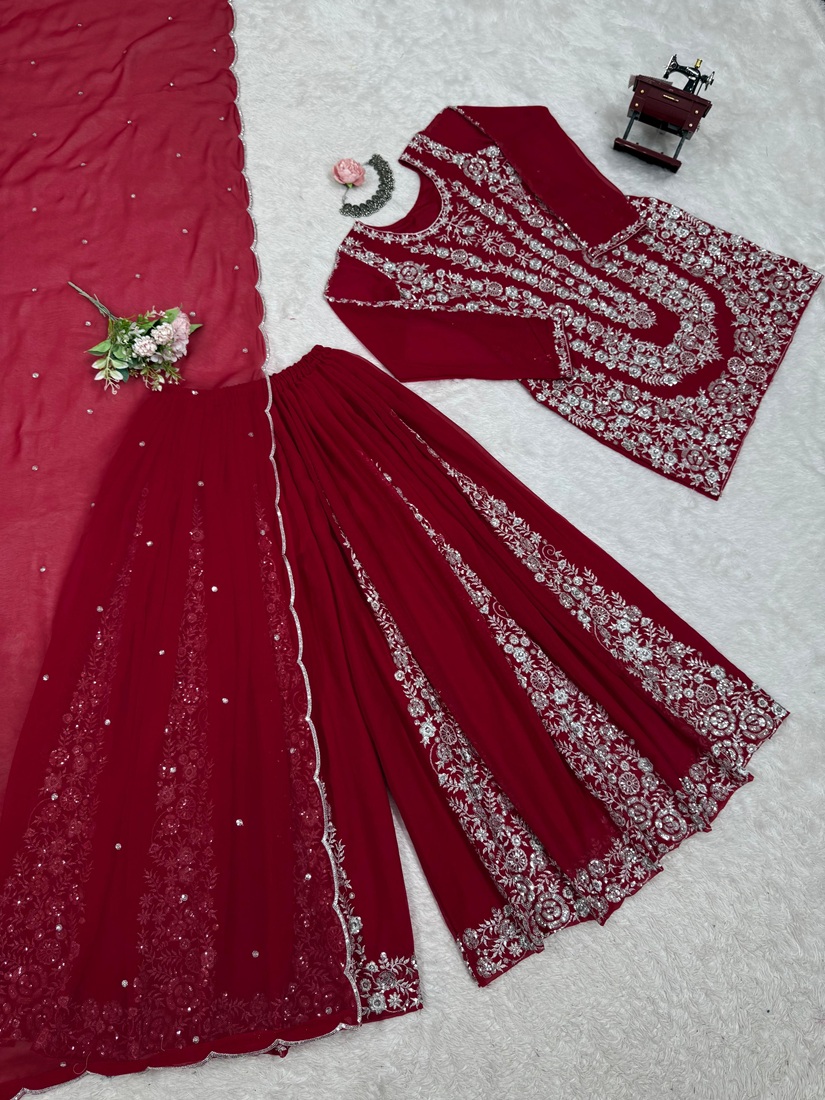 Georgette Top Palazzo Set