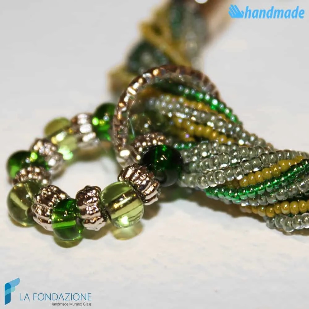 Lux Conteria bracelet handmade Murano glass - La Fondazione snc - BRAC0004