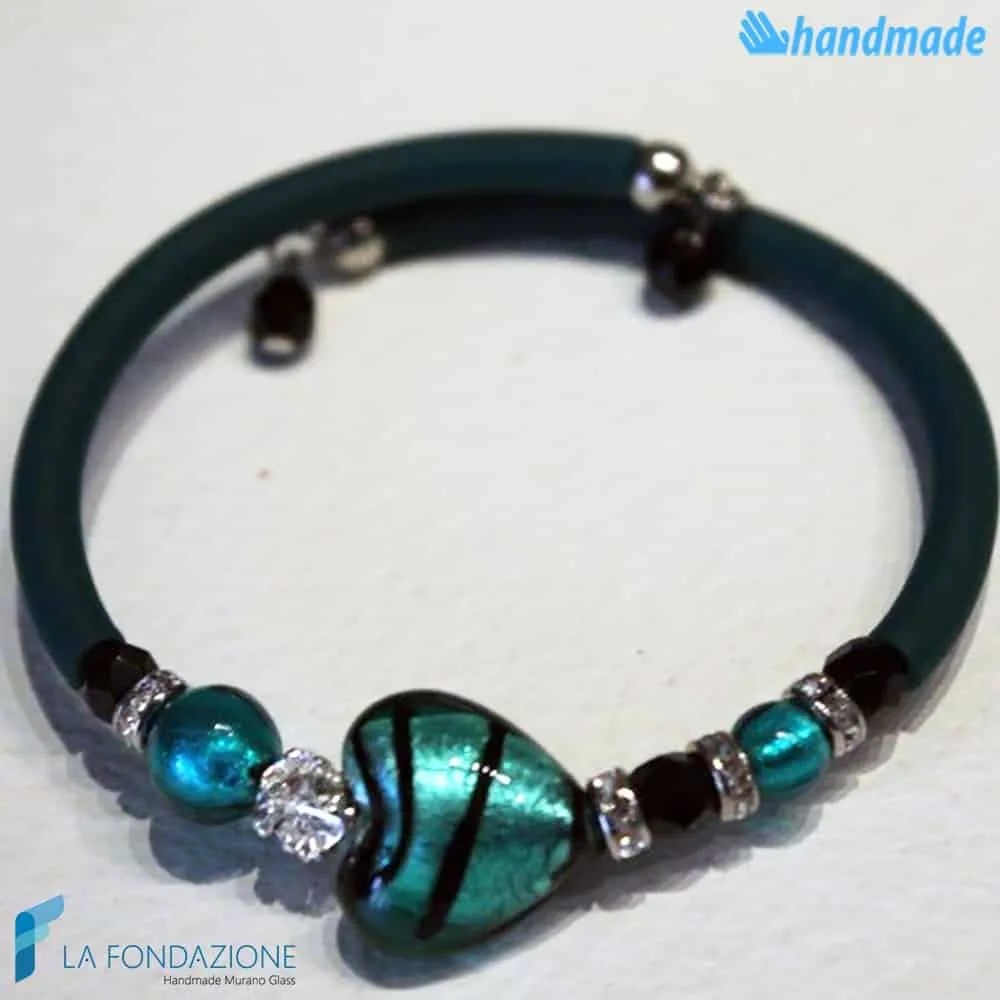 Cupid bracelet handmade Murano glass - La Fondazione snc - BRAC0031