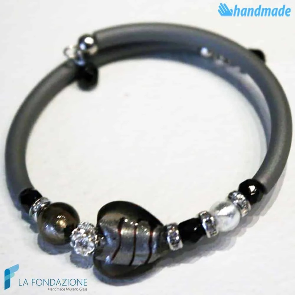 Cupid bracelet handmade Murano glass - La Fondazione snc - BRAC0031