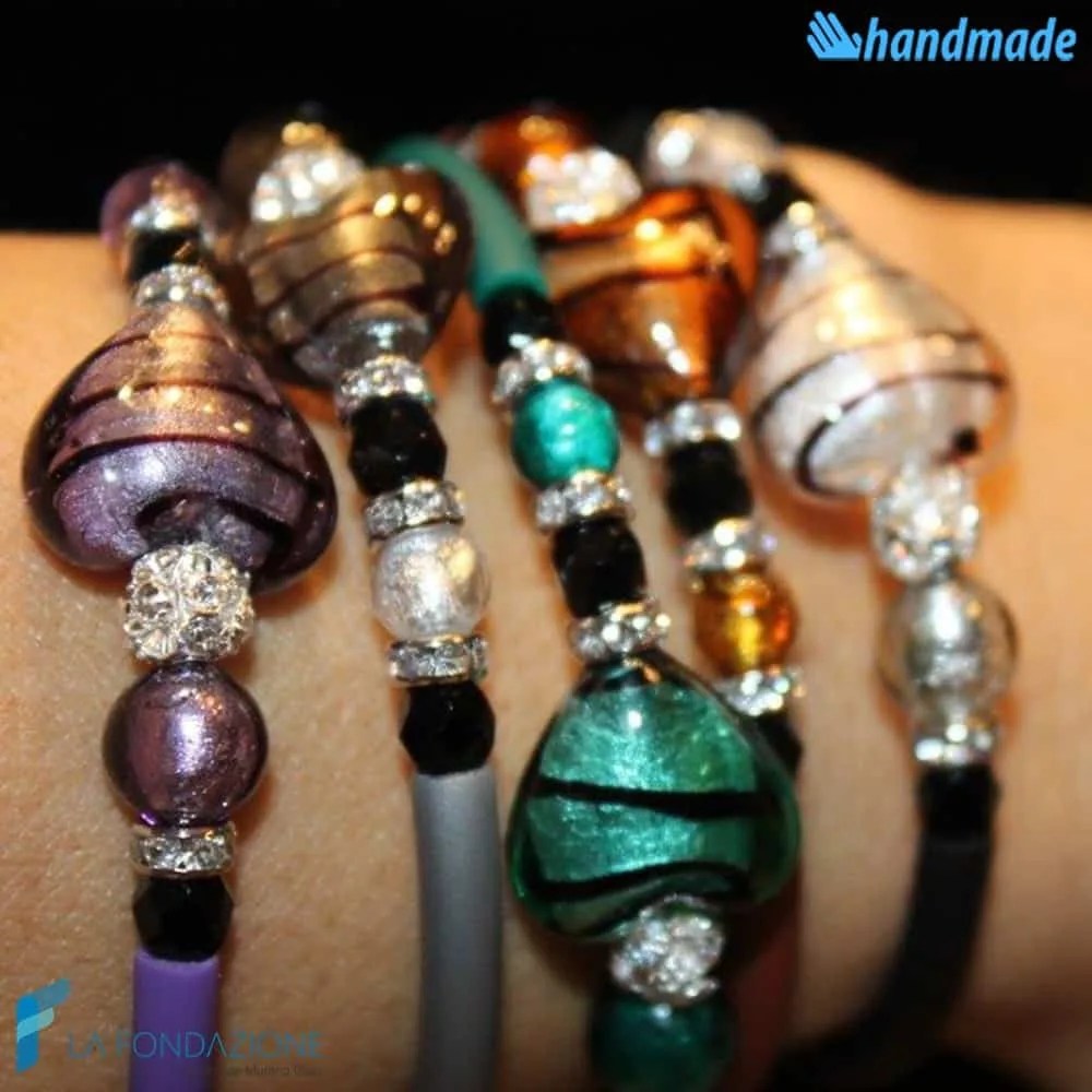 Bracciale Cupido in vetro di Murano - La Fondazione snc - BRAC0031