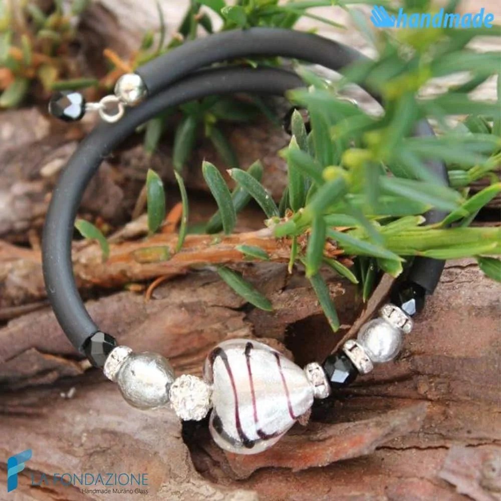 Cupid bracelet handmade Murano glass - La Fondazione snc - BRAC0031