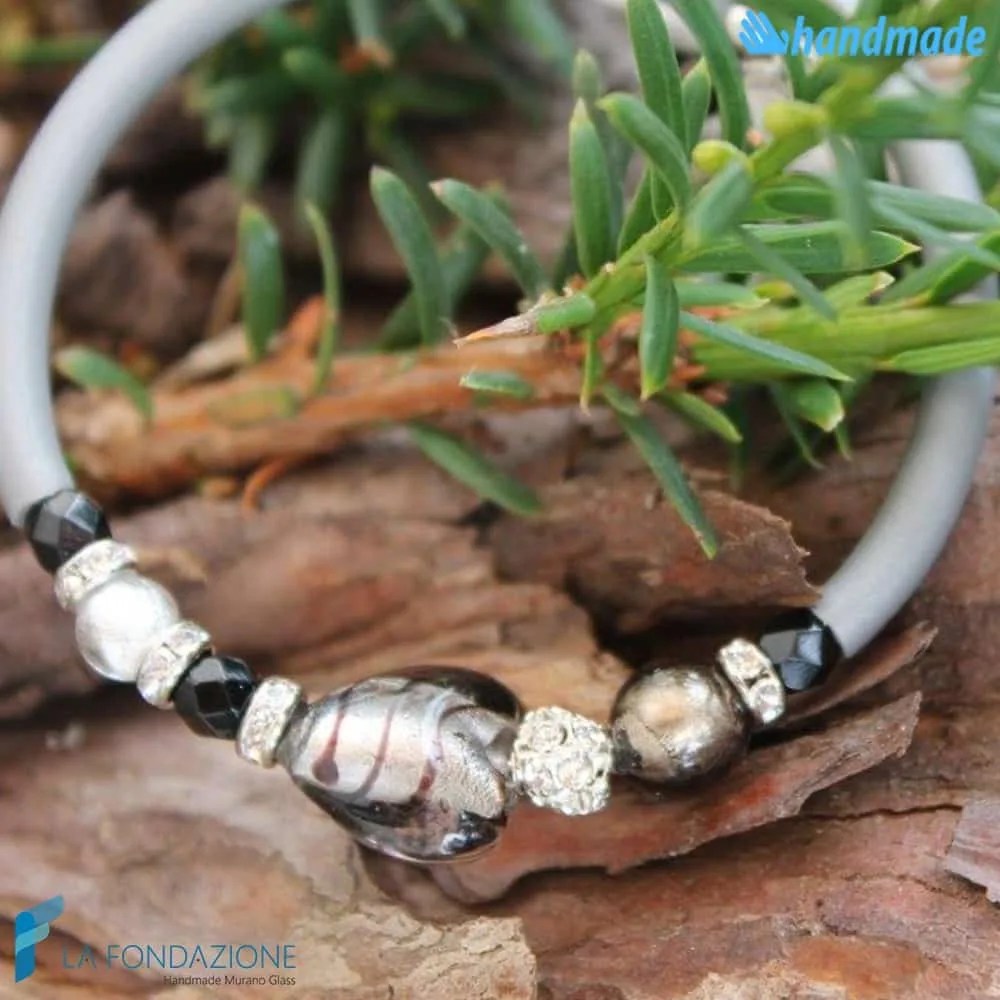 Cupid bracelet handmade Murano glass - La Fondazione snc - BRAC0031