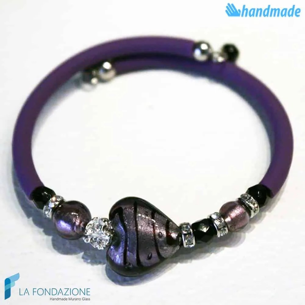 Cupid bracelet handmade Murano glass - La Fondazione snc - BRAC0031