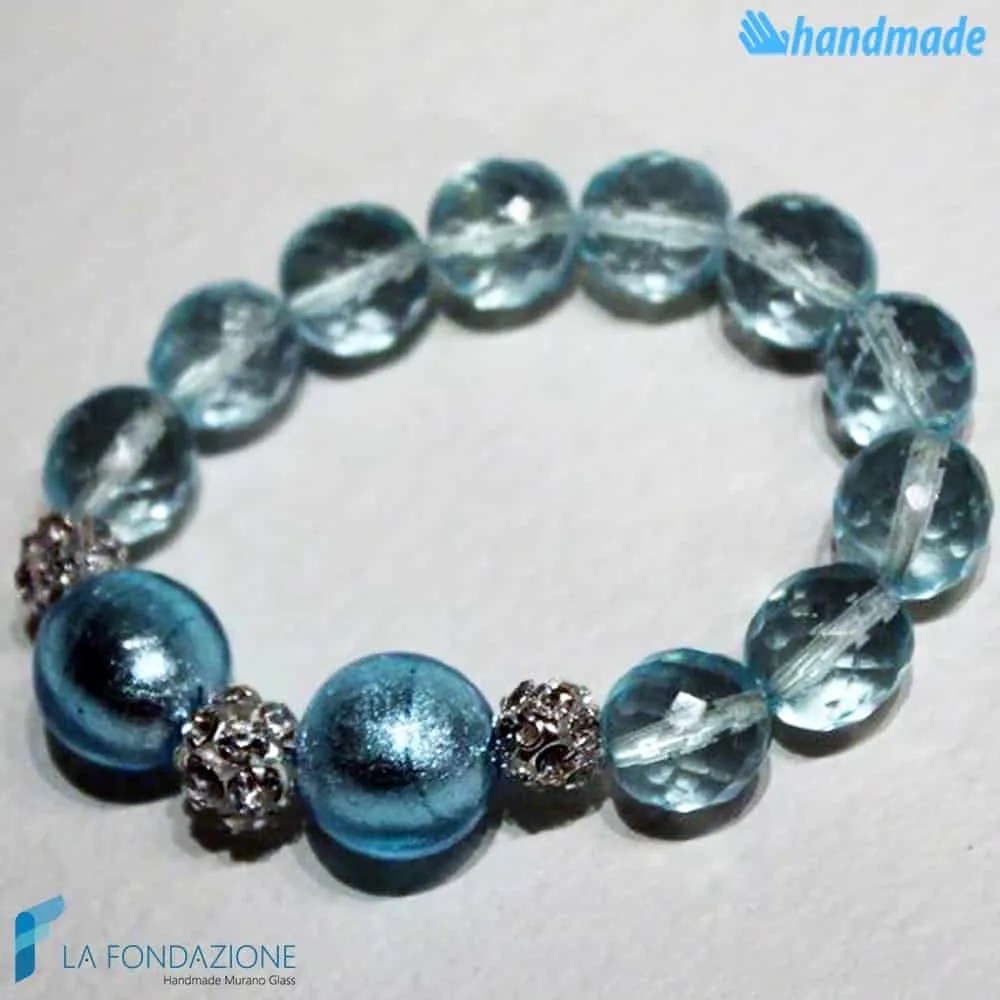 Lustro Perla - Bracciale in vetro di Murano