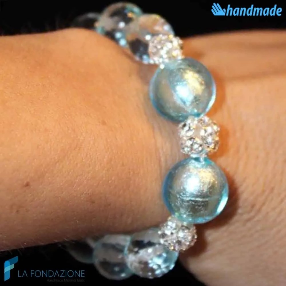 Lustro Perla - Bracciale in vetro di Murano