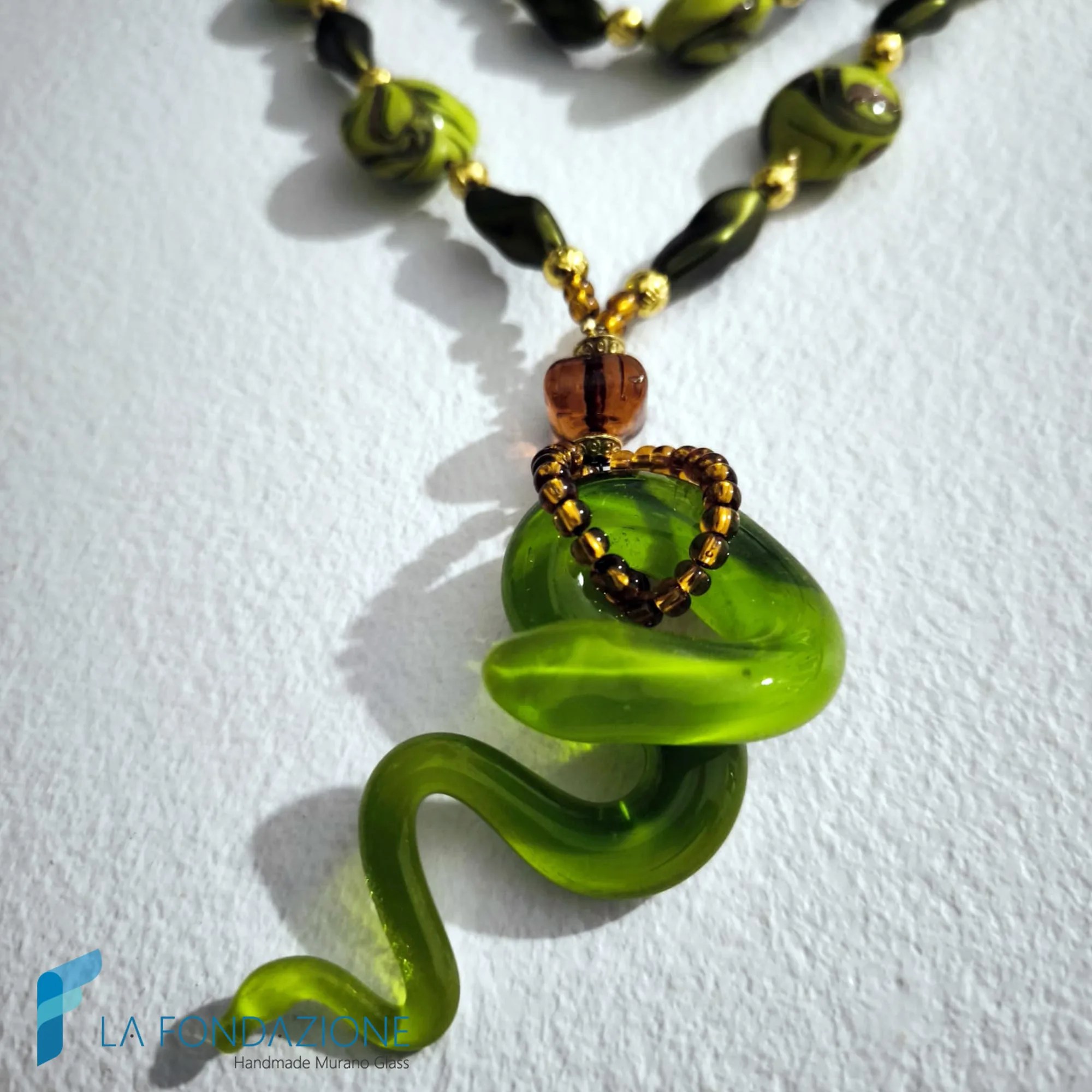 Parure Amazzonia con Collana e bracciale con avventurina - PARU0068 - La Fondazione