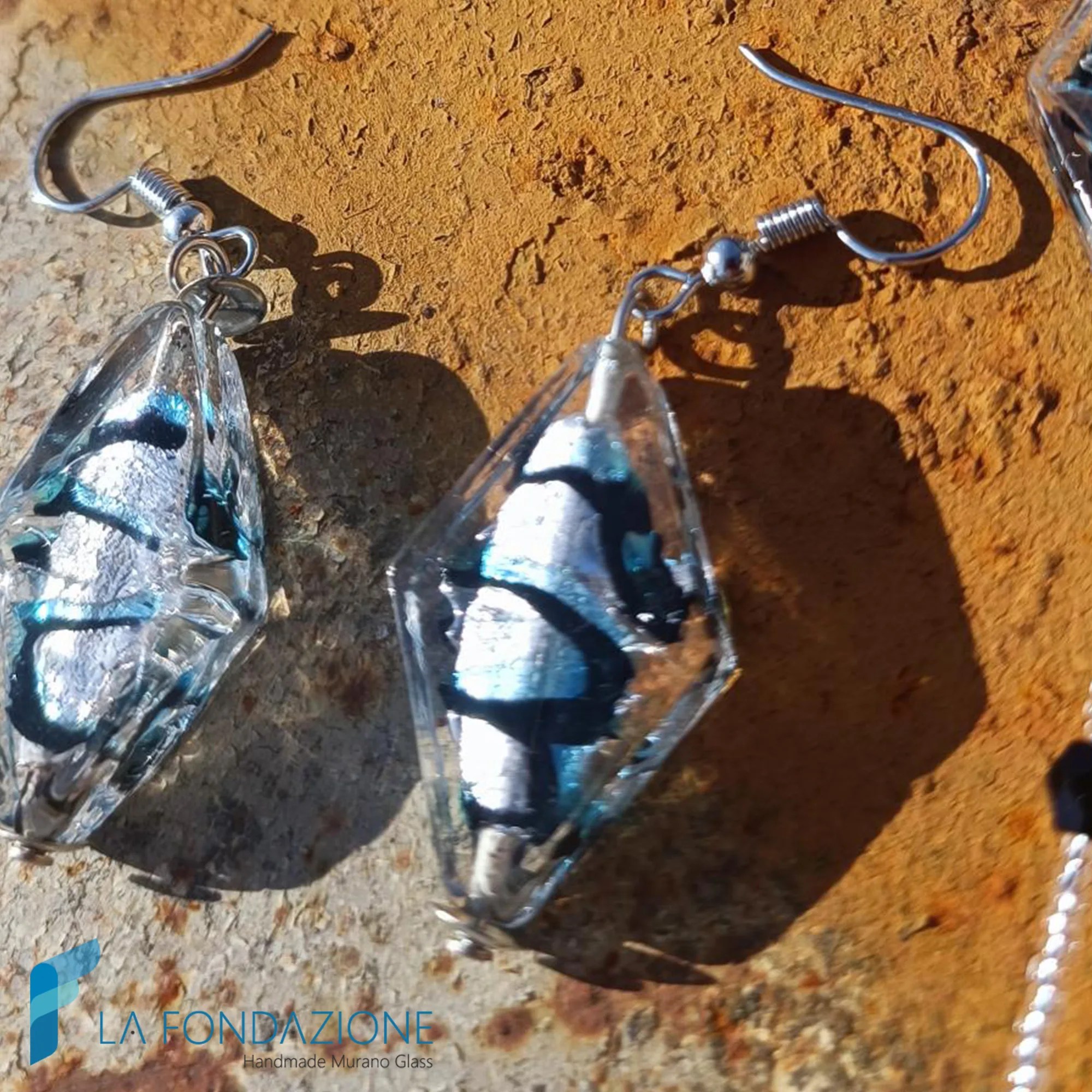 Parure Losanga Argento con collana, bracciale e orecchini - PARU0071 - La Fondazione