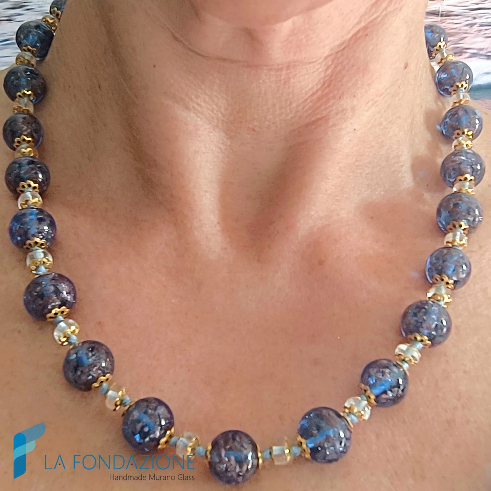 Parure Antica Murano con collana e bracciale - PARU0072 - La Fondazione