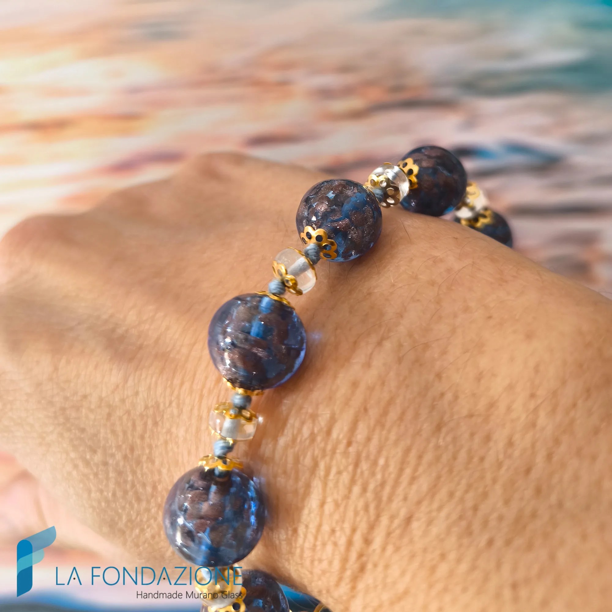 Parure Antica Murano con collana e bracciale - PARU0072 - La Fondazione