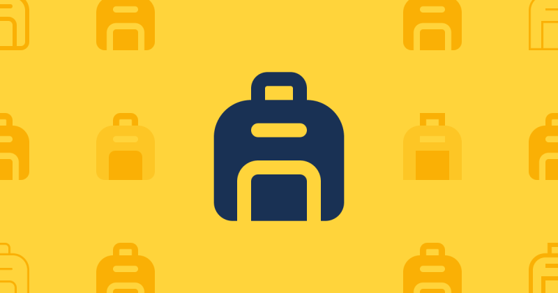 Backpack Solid Icon Font Awesome - Creative Mobile Abstract Photos | Free Download