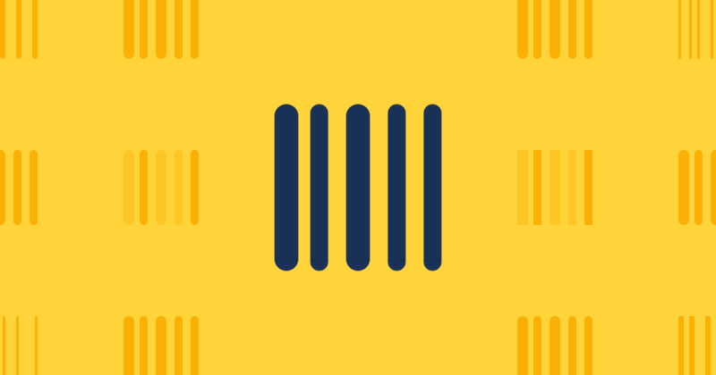 Rectangle Barcode Solid Icon Font Awesome - Premium Gradient Background Gallery - 4K