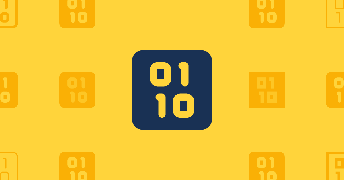 Square Binary Solid Icon Font Awesome