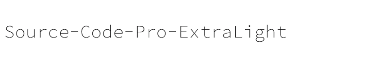 Source Code Pro Extralight - Mountain Patterns - Elegant Desktop Collection