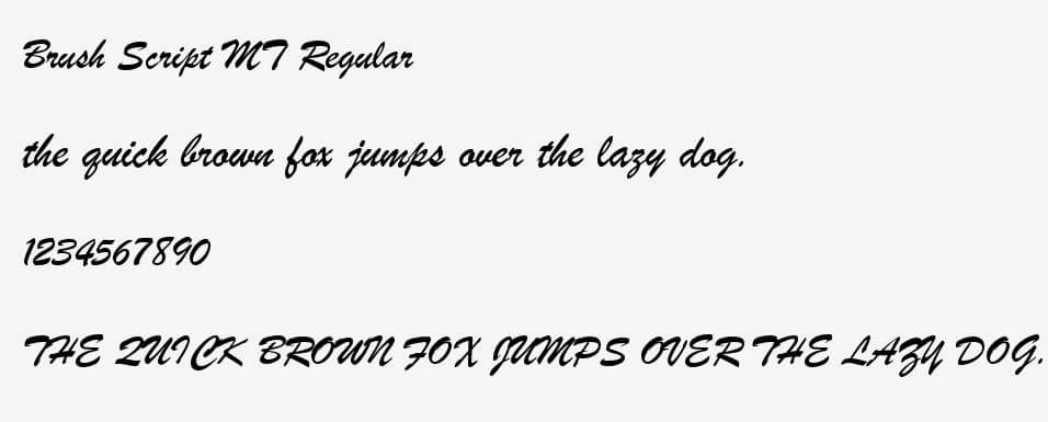 Free 122+ Free Fonts Brush Script Font Family Free