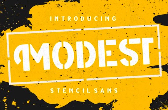 Modest font