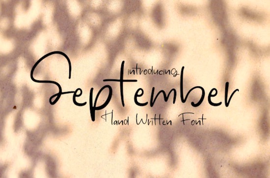 September Font
