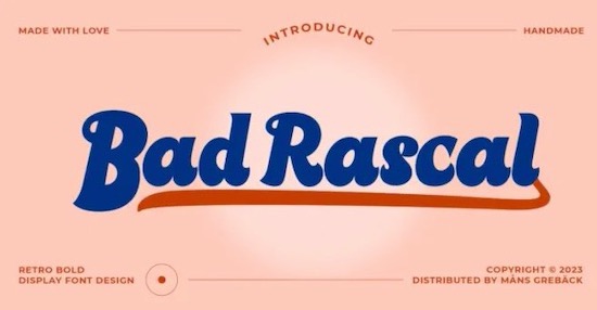 Bad Rascal Font free