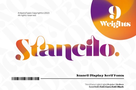 Stancilo Font