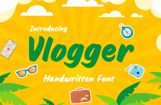 Vlogger Font free